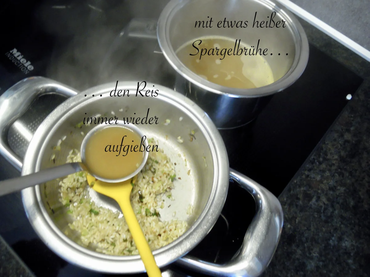 Spargel Risotto im Rucola Bett - Rezept - Bild Nr. 7