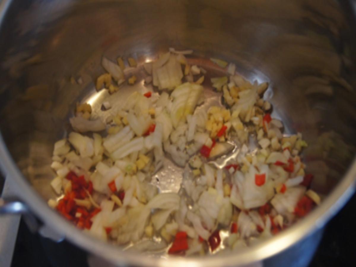 Asiatische Möhrensuppe mit Honig Putenspießen - einfach - von MausVoh