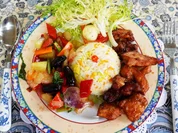 Rindfleisch mit Melonen-Cap Cay und Mandarinreis - Rezept - Bild Nr. 2