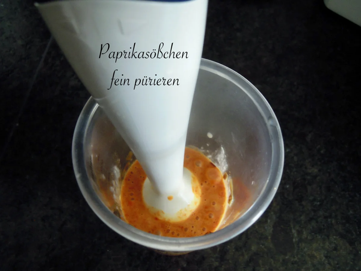 Kabeljau auf einem Paprika Sößchen - Rezept - Bild Nr. 5