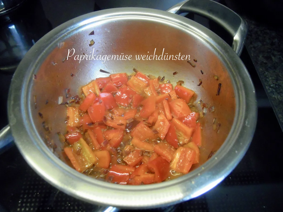 Kabeljau auf einem Paprika Sößchen - Rezept - Bild Nr. 6