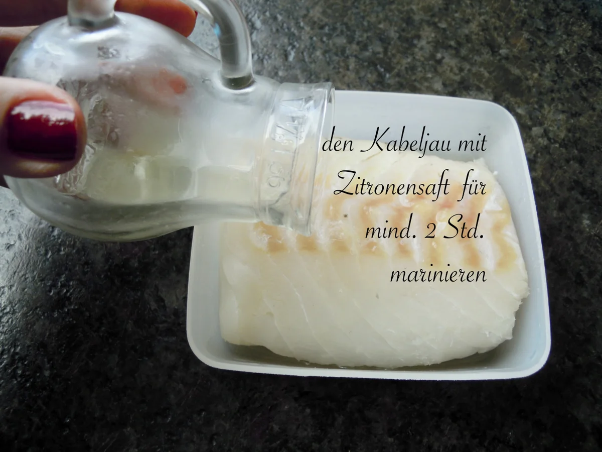 Kabeljau auf einem Paprika Sößchen - Rezept - Bild Nr. 7