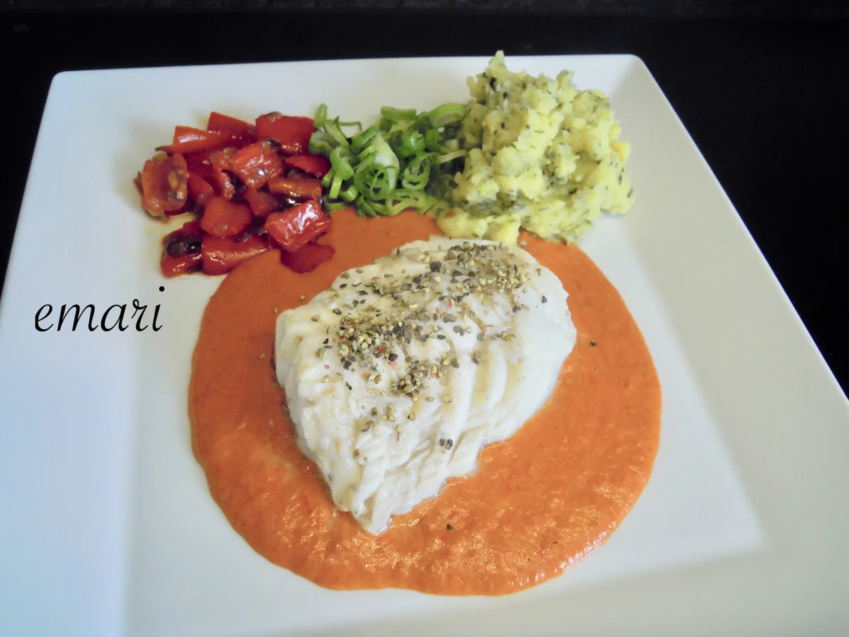 Kabeljau auf einem Paprika Sößchen - Rezept - Bild Nr. 15