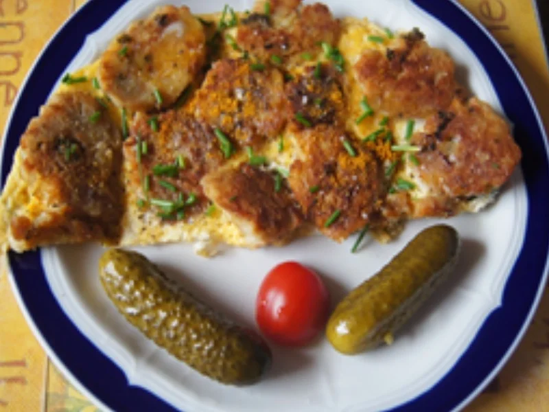 Rezept: Gebratene Semmelknödel mit Ei Bild Nr. 2 Gebratene Semmelknödel mit Ei - Rezept - Bild Nr. 2