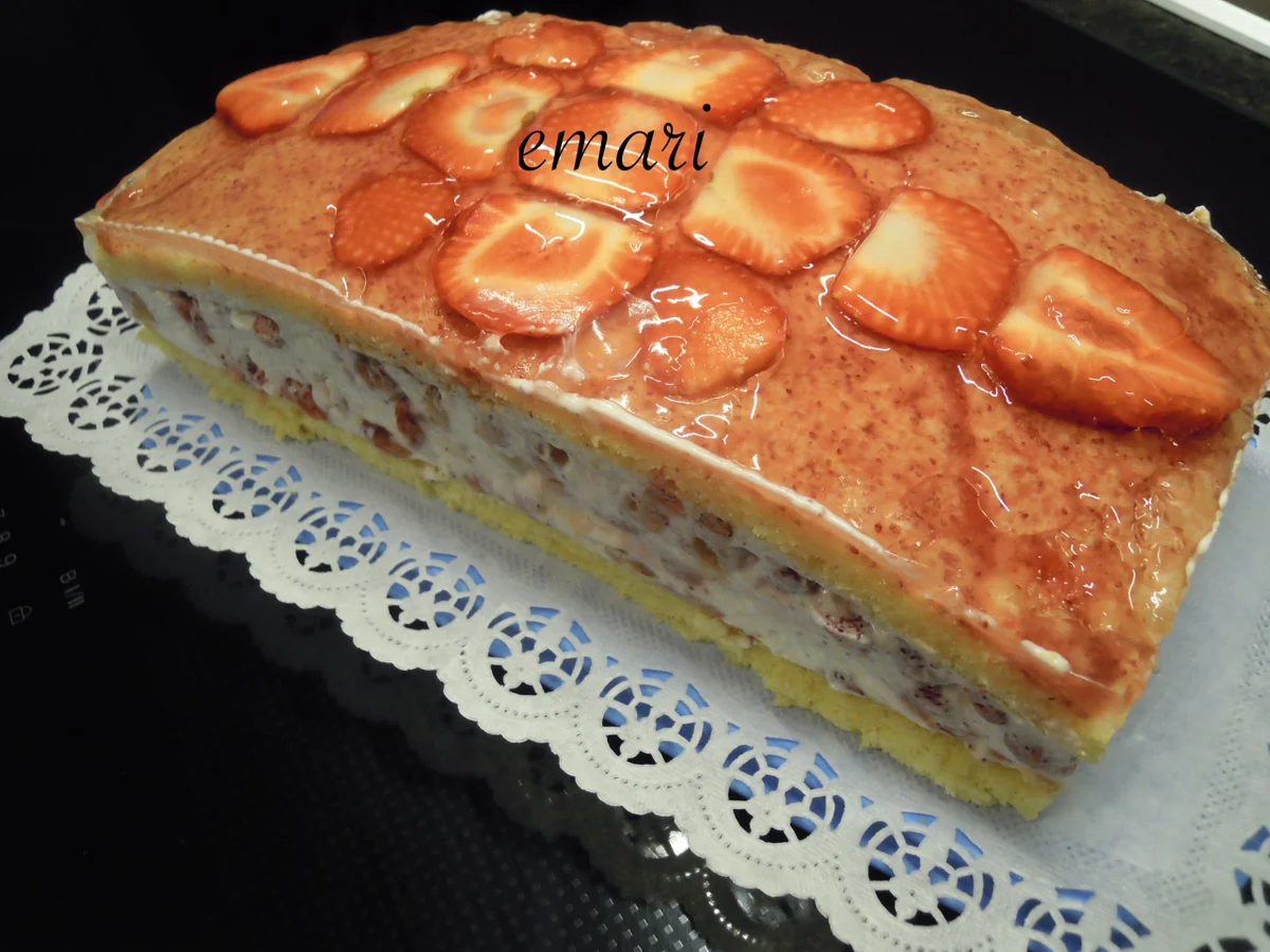 Rezept: Topfen - Erdbeer - Schnitten Bild Nr. 10408 Topfen - Erdbeer - Schnitten - Rezept - Bild Nr. 10408