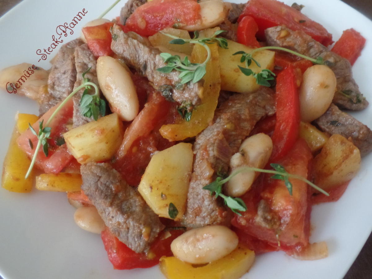 Gemüse-Steak-Pfanne - Rezept - Bild Nr. 10415