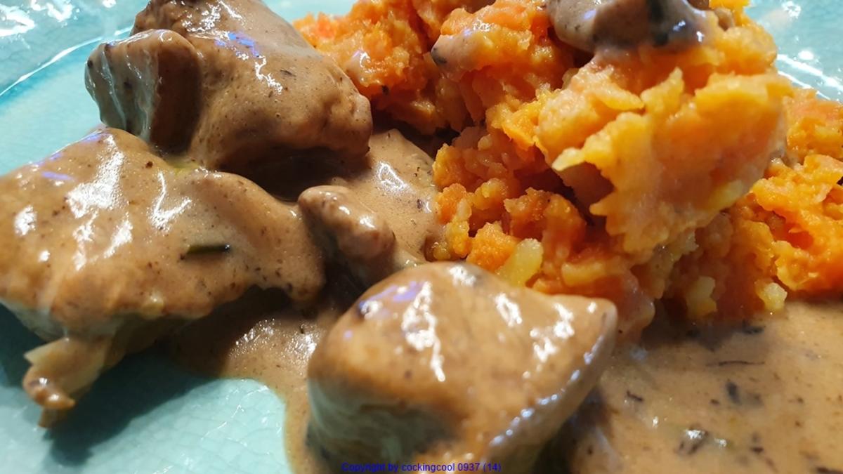 Putengulasch mit Pilzen schnell gemacht - Rezept - kochbar.de