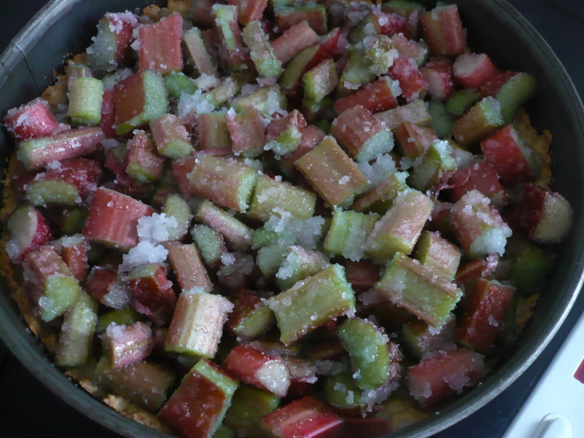 Rezept: Rhabarber-Creme - Kuchen Bild Nr. 8 Rhabarber-Creme - Kuchen - Rezept - Bild Nr. 8