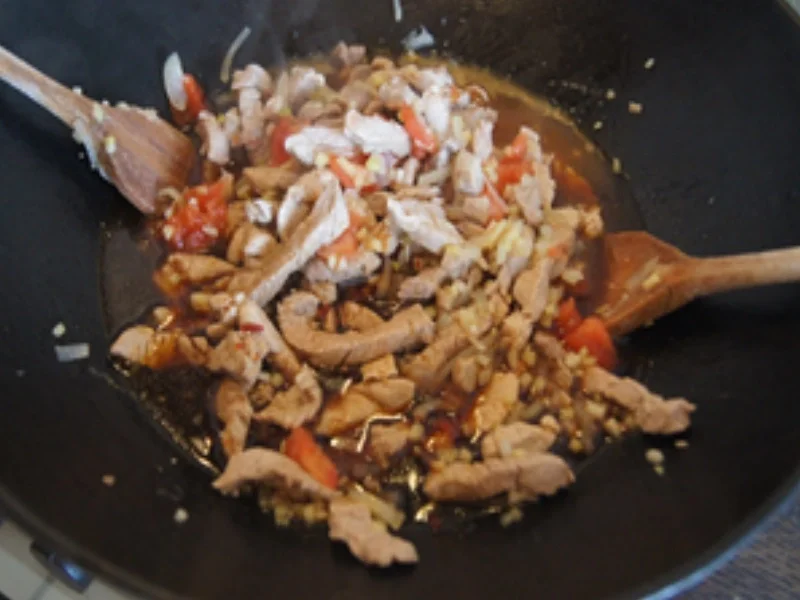 Rezept: Schweinefilet süß-sauer mit Drillingen und Salat Bild Nr. 20 Schweinefilet süß-sauer mit Drillingen und Salat - Rezept - Bild Nr. 20