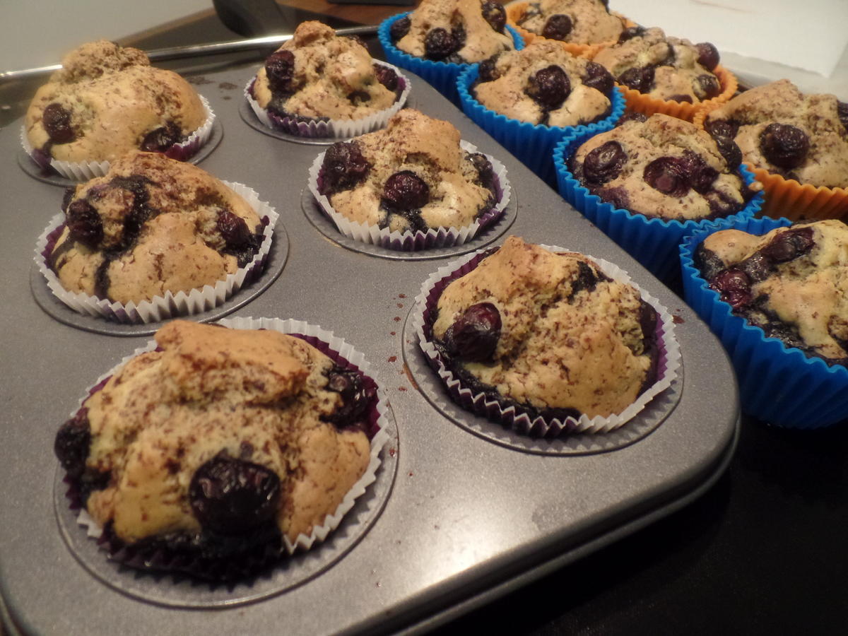 Stracciatella-Blaubeer-Muffins - Rezept - Bild Nr. 10438