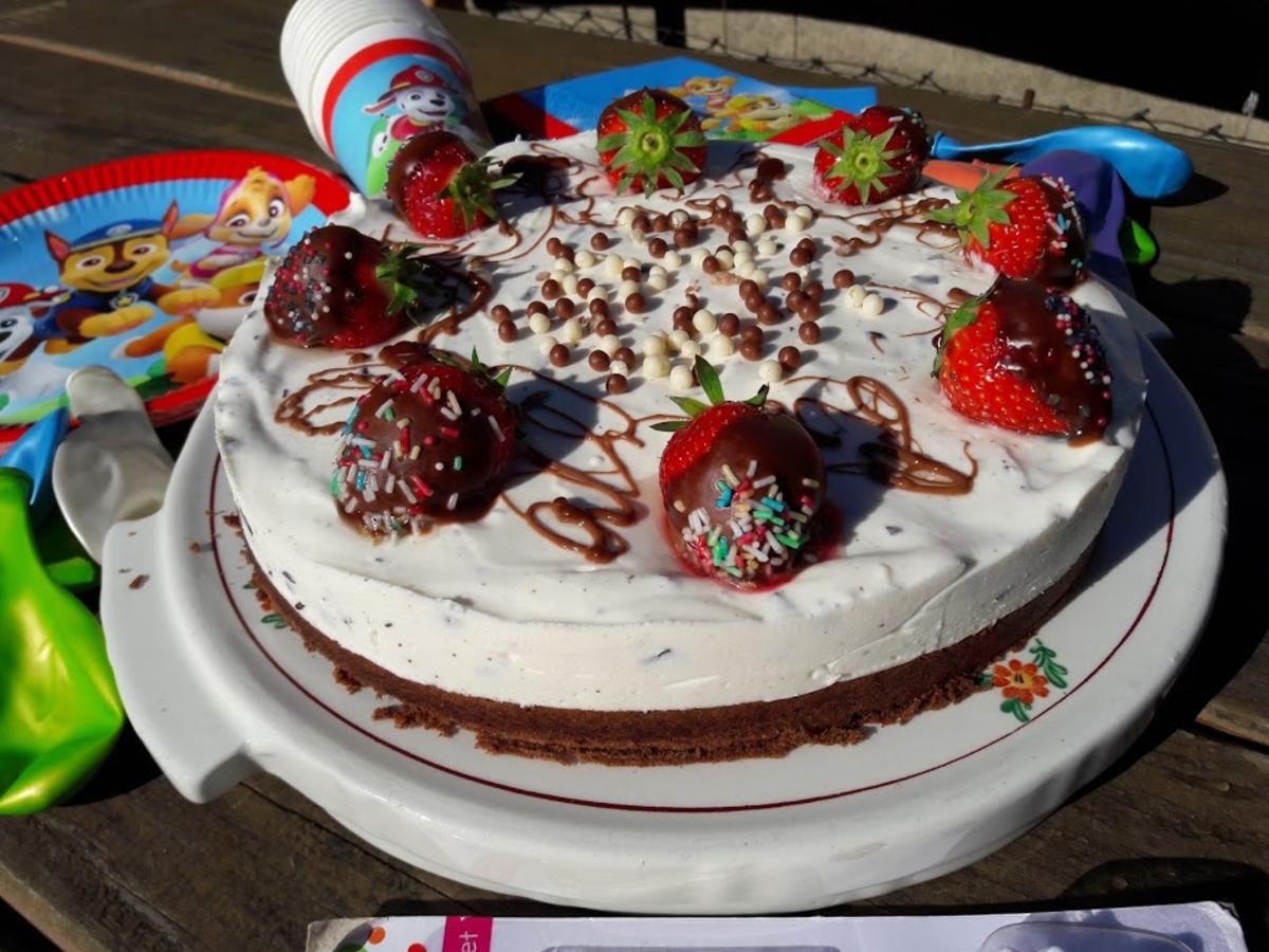Joghurtstracciatella-Torte und Erdbeer-Torte - Rezept - Bild Nr. 19