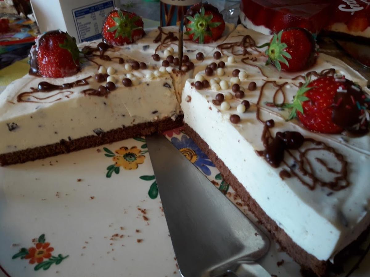 Joghurtstracciatella-Torte und Erdbeer-Torte - Rezept - Bild Nr. 22