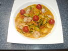 Gemüsepfanne mit Currysoße mit Garnelen - Rezept - Bild Nr. 2