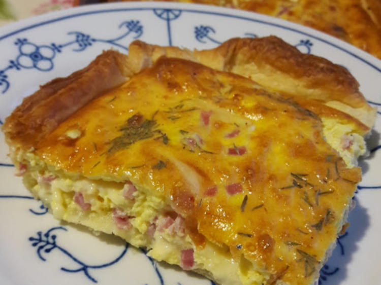 Quiche im Blätterteig - Rezept mit Bild - kochbar.de