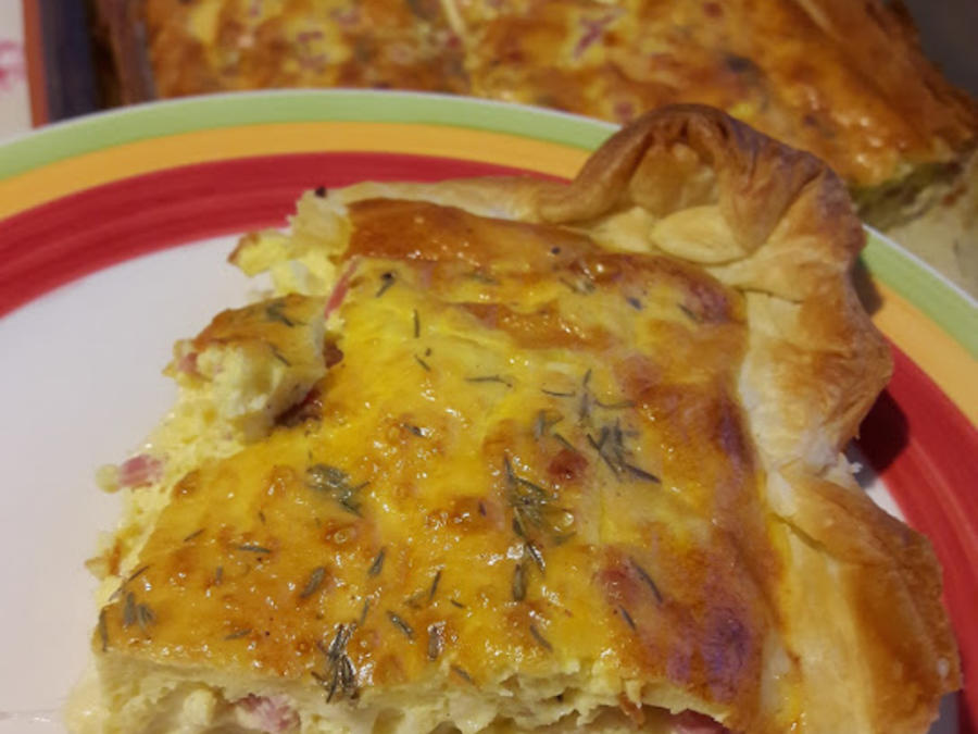 Quiche im Blätterteig - Rezept mit Bild - kochbar.de