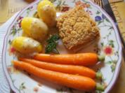 Schlemmerfilet mit Honig-Bundmöhren, Senfsauce und Kartoffeln - Rezept - Bild Nr. 2