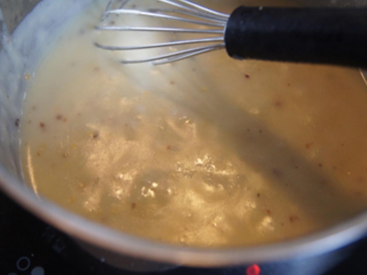 Schlemmerfilet mit Honig-Bundmöhren, Senfsauce und Kartoffeln - Rezept - Bild Nr. 10