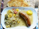 Ananaskraut mit Bratwurst auf Jäger Art - Rezept - Bild Nr. 2