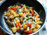 Würzige Kartoffel-Auberginen-Pfanne, Cianfotta - Rezept - Bild Nr. 2