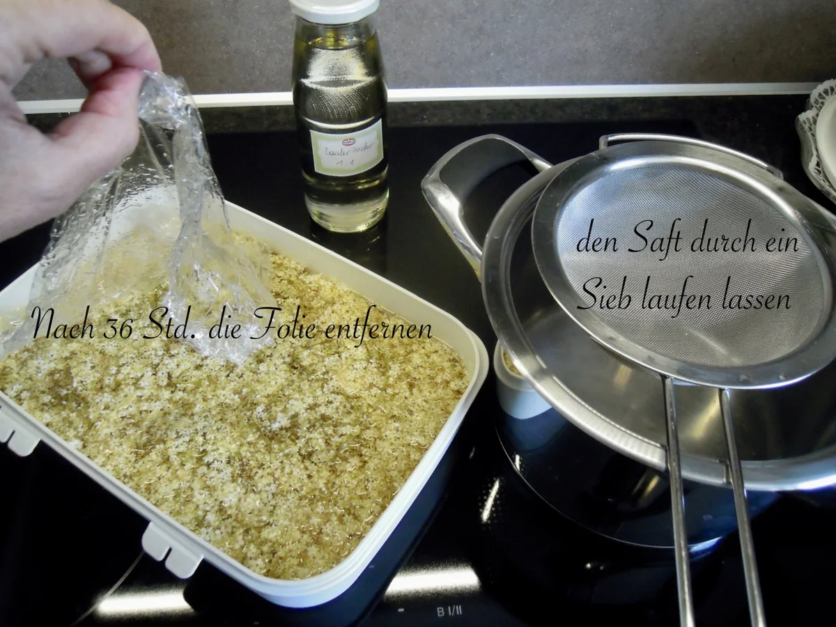 Rezept: Holunder Blüten Sirup Bild Nr. 9 Holunder Blüten Sirup - Rezept - Bild Nr. 9