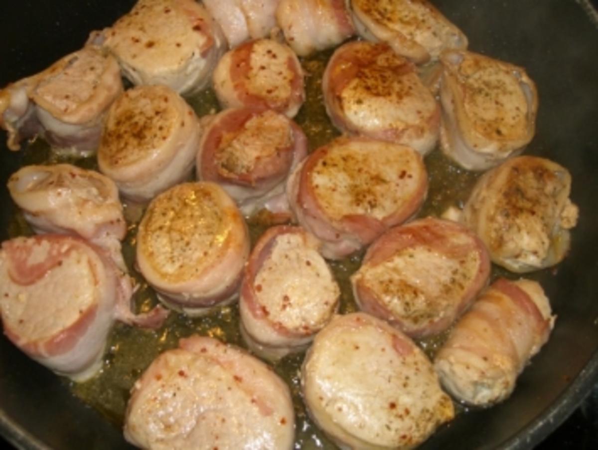 Schweinemedaillons im Speckmantel - Rezept