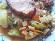 Kasseler auf Gemüsebett - Rezept - Bild Nr. 2