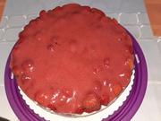Erdbeer-Quark-Sahne Torte für 26cm Tortenring - Rezept - Bild Nr. 2