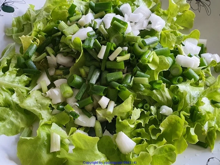 Hähnchenbrust am Knochen mit Gartensalat - Rezept - Bild Nr. 10463