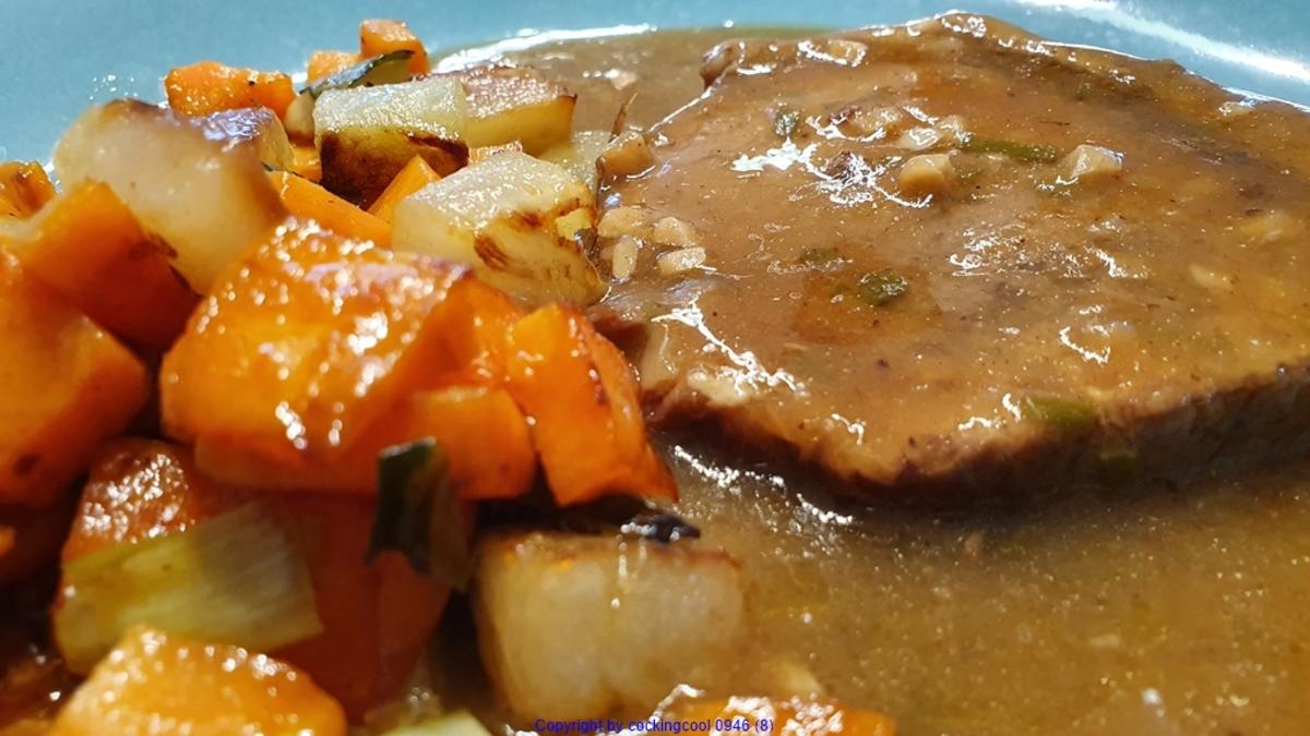 Schinken Krustenbraten hierzu Ananascurry Sosse - Rezept - Bild Nr. 2