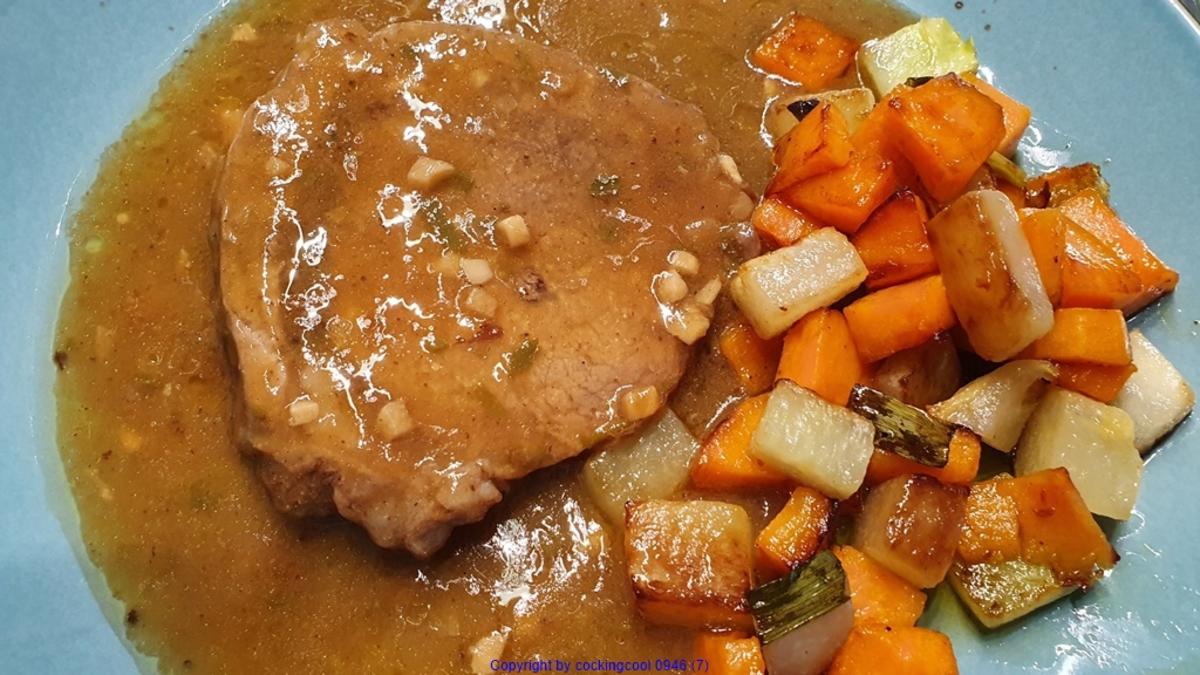 Schinken Krustenbraten hierzu Ananascurry Sosse - Rezept - Bild Nr. 8