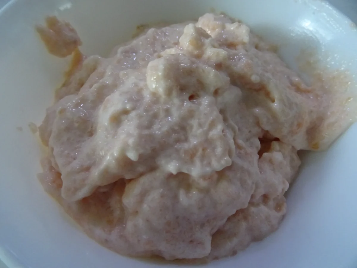 Rezept: Dorade mit Lachs-Farce-Füllung.... Rettich-Salat und Kräuter-Drillingen Bild Nr. 11 Dorade mit Lachs-Farce-Füllung.... Rettich-Salat und Kräuter-Drillingen - Rezept - Bild Nr. 11