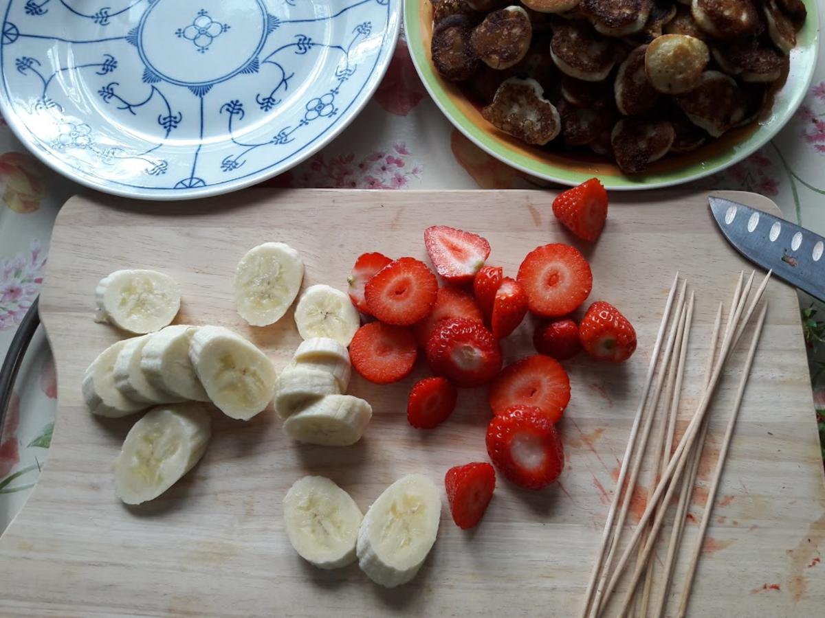 Pancake-Obst-Spieße - Rezept mit Bild - kochbar.de