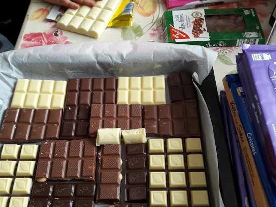 Bunte Schokoladenstücke - Rezept - Bild Nr. 3