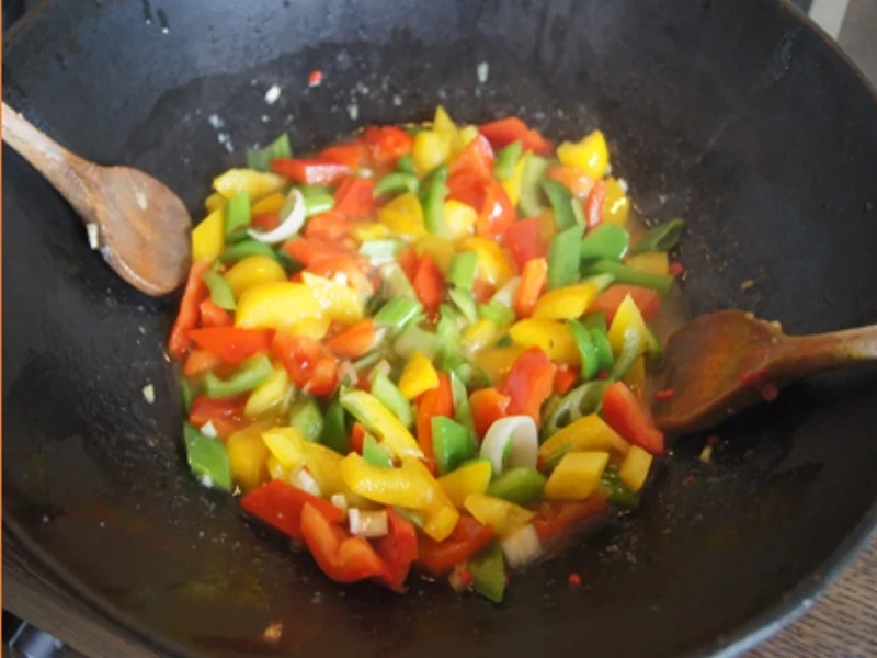 Eismeer Garnelen mit Paprika und Mie-Nudeln - Rezept - Bild Nr. 12