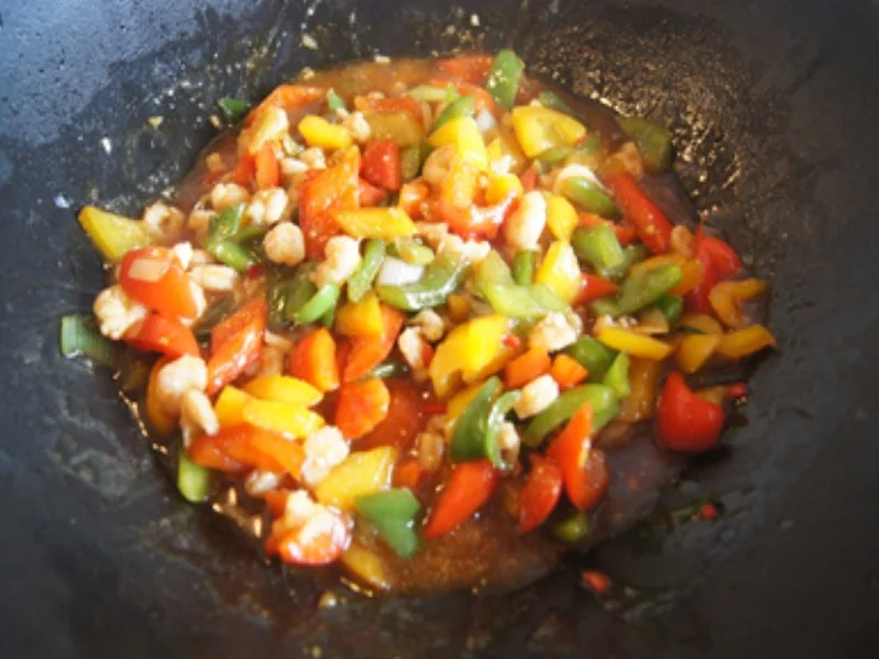 Eismeer Garnelen mit Paprika und Mie-Nudeln - Rezept - Bild Nr. 14