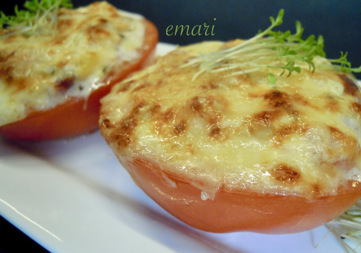 Gefüllte Tomate mit Käse überbacken - Rezept - Bild Nr. 10482