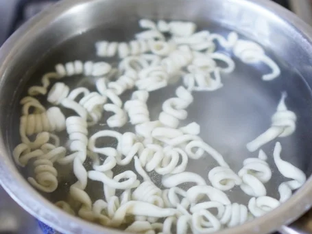 Selbstgemachte Spiralnudeln mit Pilzsauce - Rezept - Bild Nr. 6