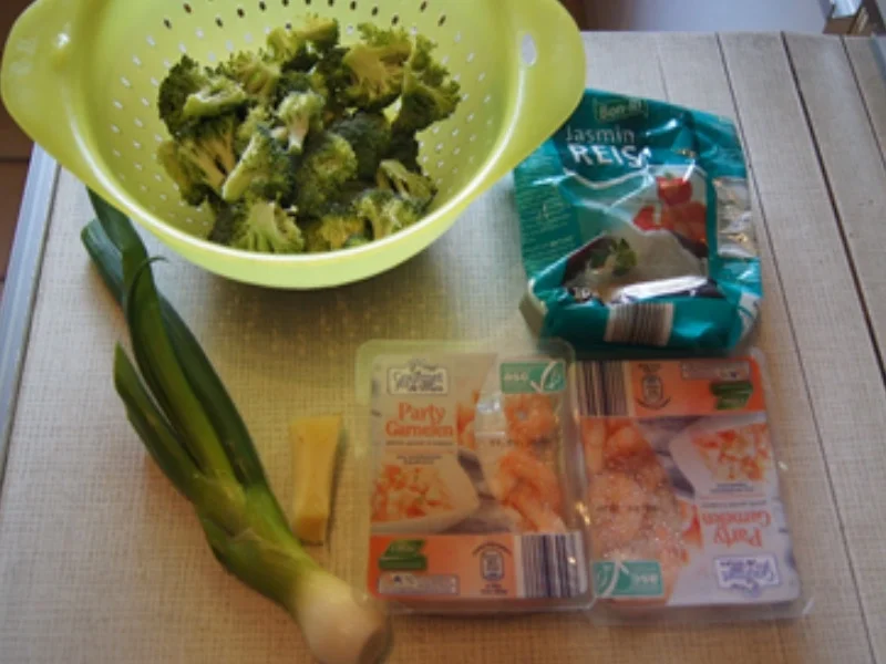 Garnelen-Brokkoli-Wok mit Jasmin Reis - Rezept - Bild Nr. 3