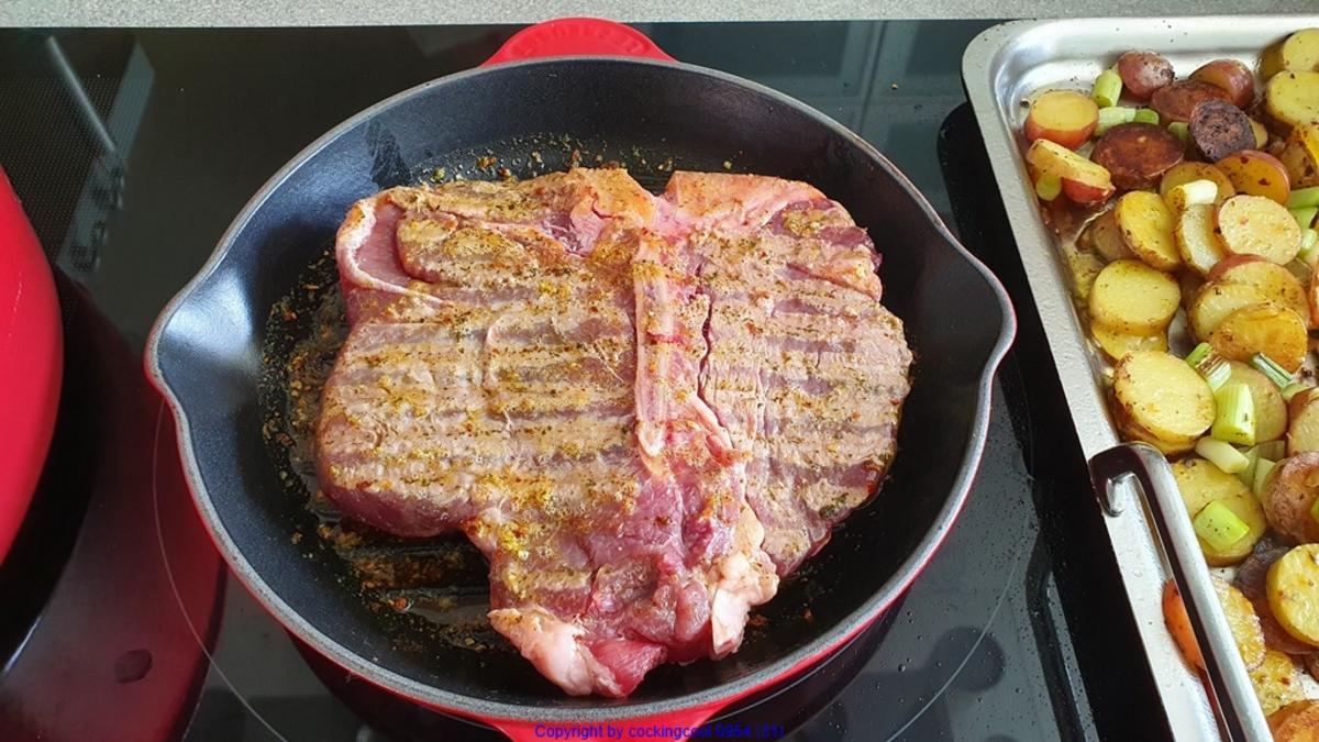 T- Bone  Steak mit versch. Beilagen = kochbar Challenge 6.0 (Juni 2020) - Rezept - Bild Nr. 10525