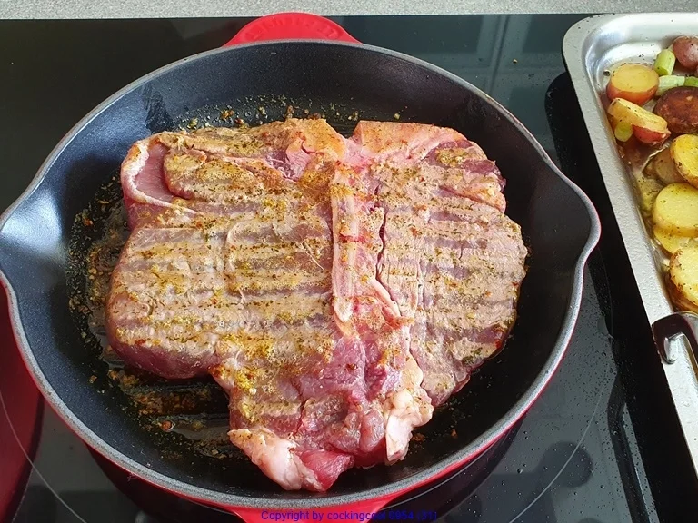 Rezept: T- Bone Steak mit versch. Beilagen = kochbar Challenge 6.0 (Juni 2020) Bild Nr. 10525 T- Bone Steak mit versch. Beilagen = kochbar Challenge 6.0 (Juni 2020) - Rezept - Bild Nr. 10525