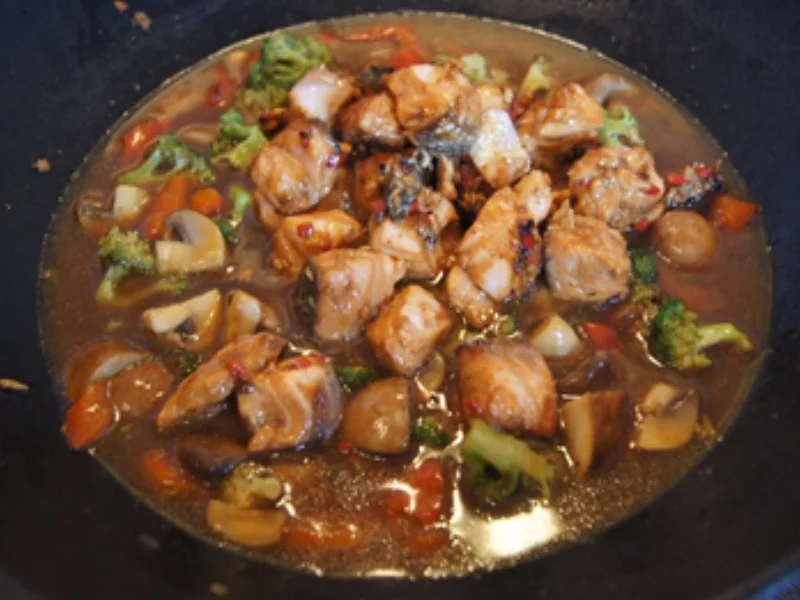 Lachs-Gemüse-Wok - Rezept - Bild Nr. 22