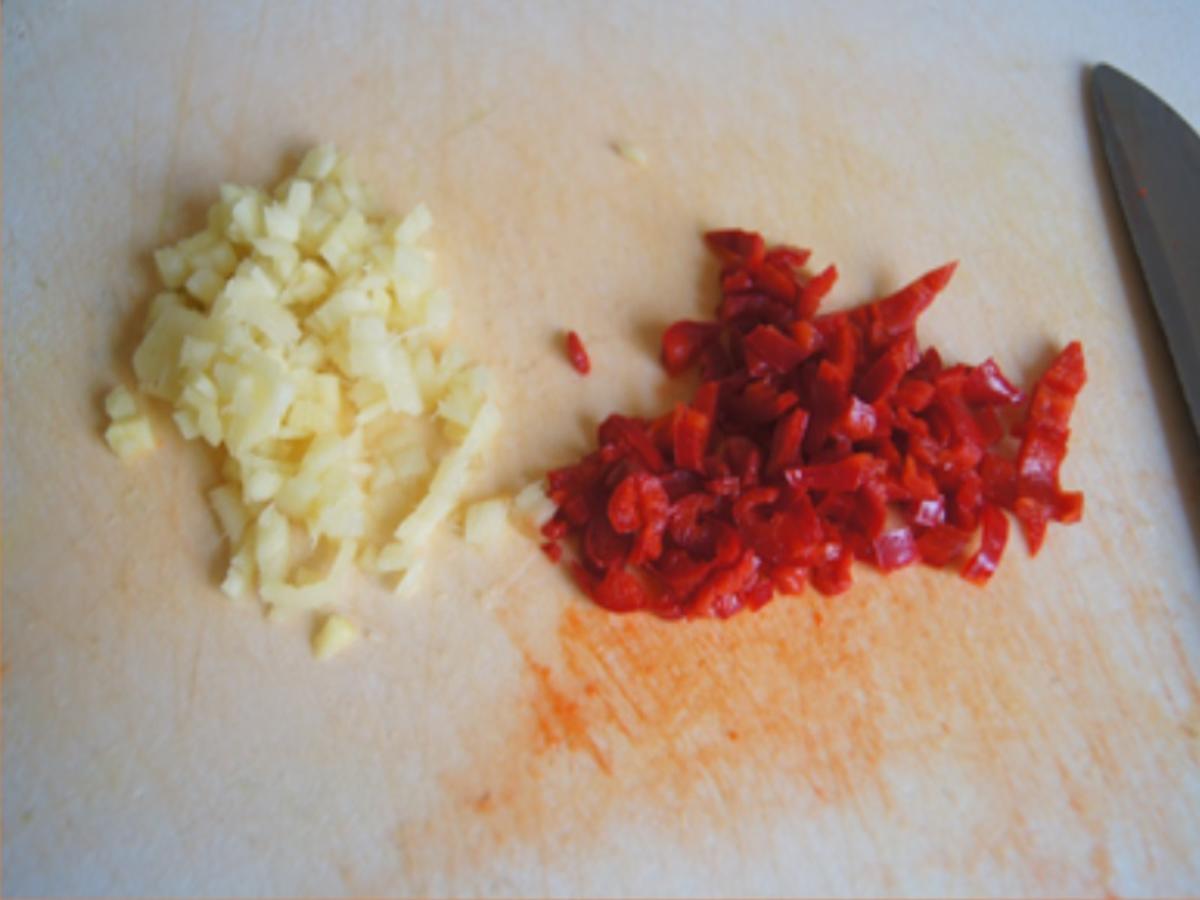 Chili-Hähnchenbrustfilet mit Gemüse im Wok und gelber Basmatireis - Rezept - Bild Nr. 7