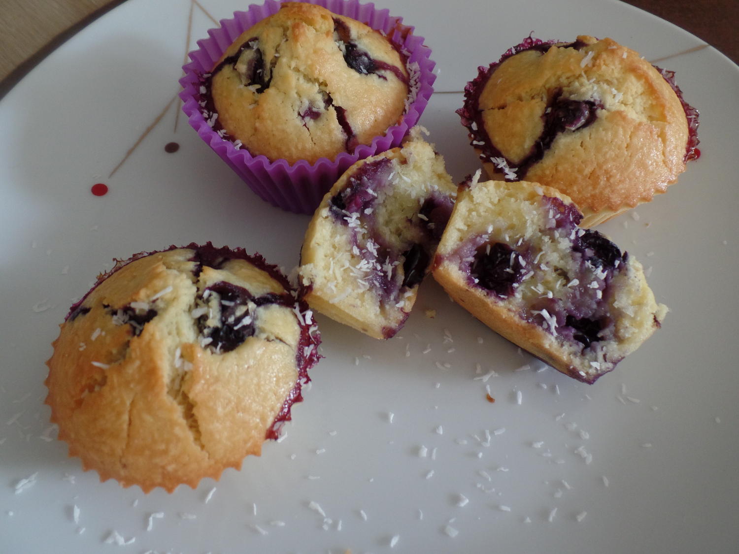 Blaubeer-Kokos-Muffins - Rezept mit Bild - kochbar.de