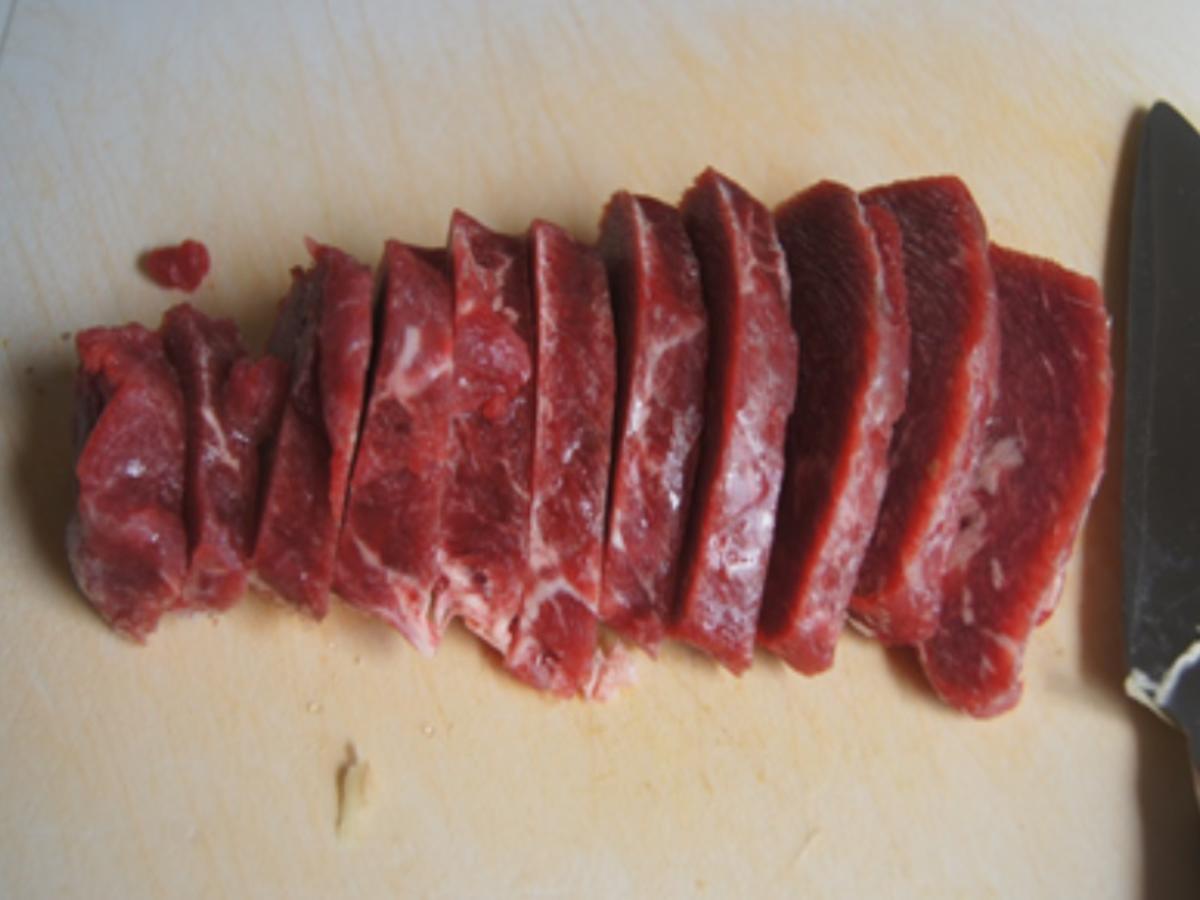 Gebratenes Rindfleisch mit Austernsauce und Mie-Nudeln - Rezept - Bild Nr. 5