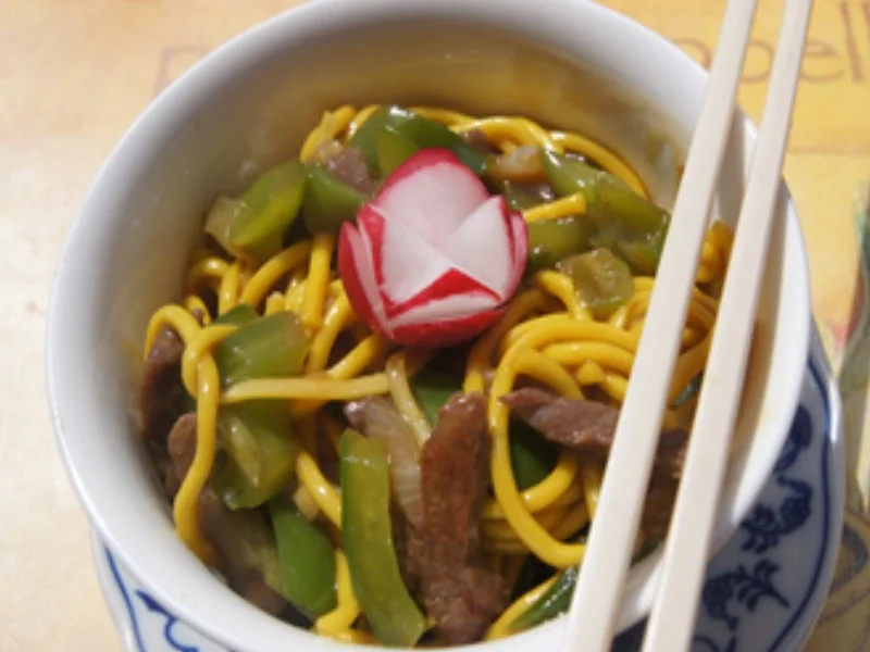 Gebratenes Rindfleisch mit Austernsauce und Mie-Nudeln - Rezept - Bild Nr. 17