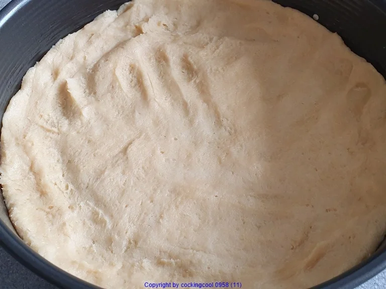 Kirsch  Kuchen mit Mürbteig, Marzipan und Knusperdecke - Rezept - Bild Nr. 13