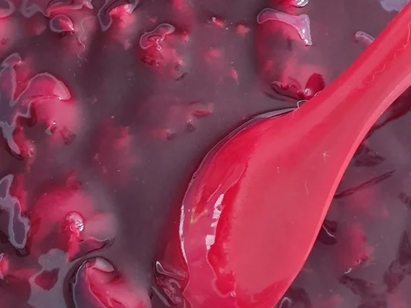 Kirsch  Kuchen mit Mürbteig, Marzipan und Knusperdecke - Rezept - Bild Nr. 10574