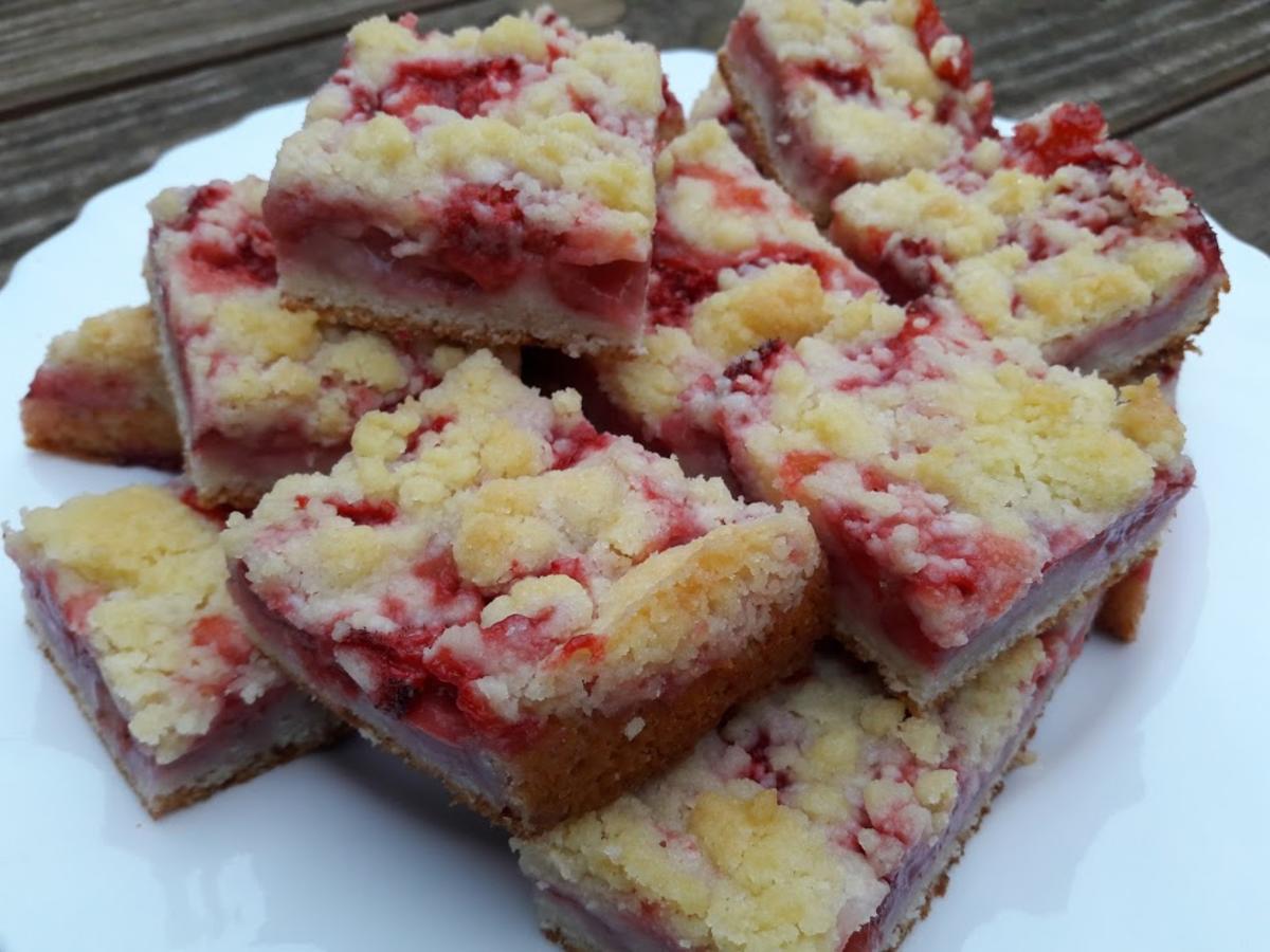 Streuselkuchen mit Erdbeeren - Rezept mit Bild - kochbar.de