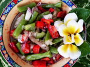 Pikanter, grüner Bohnensalat mit Birnen und Paprika - Rezept - Bild Nr. 2