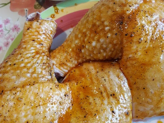 Hähnchenkeule mit Champignons - Rezept - Bild Nr. 4